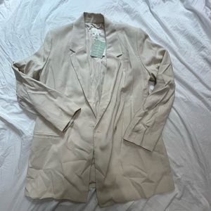 H & M oversized tan blazer